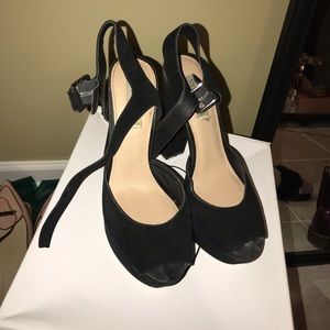Steve Madden Black Suede Heels